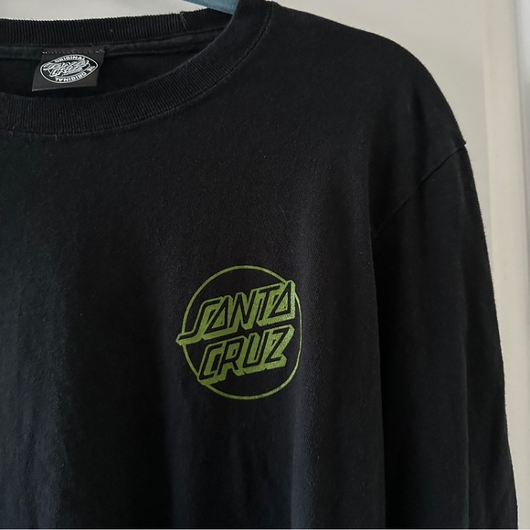 Santa Cruz Skateboards Serpent Loop Black Long Sleeve Shirt Men's Size Small - Picture 5 of 14